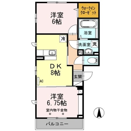 ラ・フルールの物件間取画像